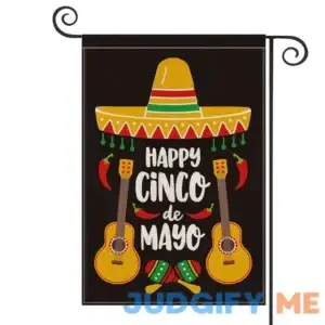 AVOIN Cinco De Mayo Sombrero Guitar Garden Flag Vertical Double Sided