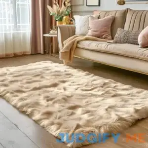 Mercer41 Jefferey Solid Color Machine Woven Polyester Area Rug in Light