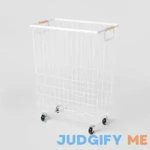 Brightroom Wire Rolling Laundry Hamper