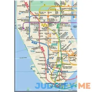 New York City Subway Map Magnet