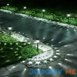 URAGO Super Bright Solar Lights Outdoor Waterproof 10 Pack Dusk to Dawn Up to 12 Hrs Solar Powered Pathway Garden Lights Auto On/Off