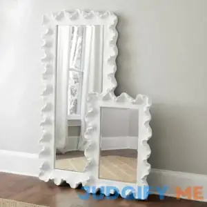 Ballard Designs Atoll Rectangular Mirror Antique White 36" x 26