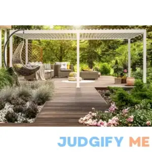Sorara Mirador 10-ft W x 8-ft 8-in H Metal Freestanding Pergola with Canopy 10X