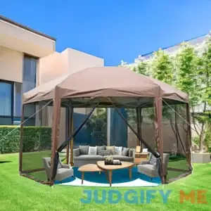 13x13ft Pop Up Gazebo Hexagon Outdoor Tent