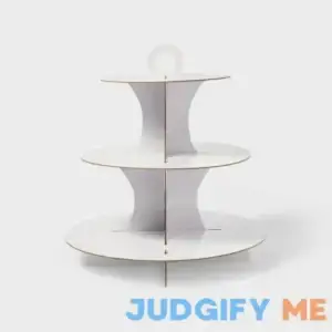Spritz White 3-Tier Cupcake Stand
