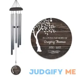 Memorial Wind Chime Personalized In Loving Memory For Loss Of Loved One by Gifts For You Now