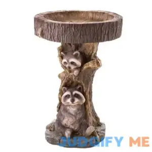 Bird Bath for Outdoors Garden Decor Resin Bird Feeder Tree Bowl Stand Fountain Lawn Yard Statues Sculpture Ornament Decoration