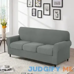 Mellor Textured Grid Separate Box Cushion Sofa Slipcover Three Posts Fabric