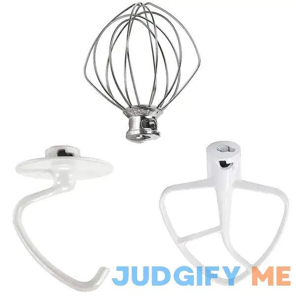 Stand Mixer Attachments 3-Piece Kit -Replace for Kitchen aid Accessories K45WW Wire Whip/ K45DH Dough Hook /K45B Coated Flat Blade Paddle Stand Mixer Attachments 3-Piece Kit -Replace for Kitchen aid Accessories K45WW Wire Whip/ K45DH Dough Hook /K45B Coated Flat Blade Paddle