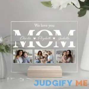 We Love You Mom Photo Name