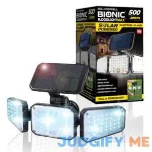 Bell and Howell Bionic Floodlight Max Solar LED Light Motion Activated