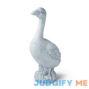 Place & Time 23" Spring Concrete Goose Outdoor Garden Statue