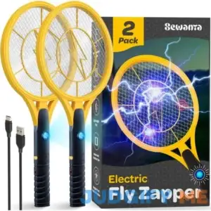 SEWANTA Electric 4000 Volt Fly Swatter Handheld Bug Zapper Racket for Indoor/Outdoor