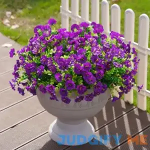 Artificial Fake Outdoor Plants Flowers for Spring Summer Decoration