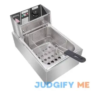 Commercial Electric Deep Fryer Countertop Stainless Steel Deep Fryer French Fries for Restaurant Home Kitchen