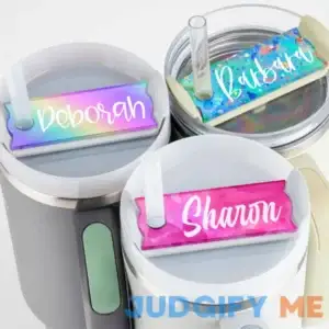 Personalized Stanley Tumbler Name Plates Colorful Custom Name Tag for 20 30 40 Oz Tumblers