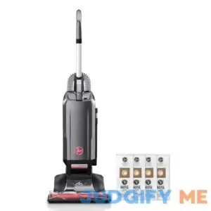 Hoover Complete Performance Advanced Bagged Upright Vacuum + 4 HEPA Bags Exclusive Bundle