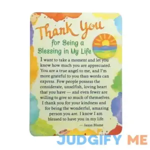 Blue Mountain Arts Miniature Easel Print with Magnet Thank You for Being A Blessing in My Life 4.9 x 3.6 in. Sweet Thank You Gift to Express Grati