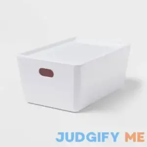 Brightroom 4L Stacking Bin with Lid White