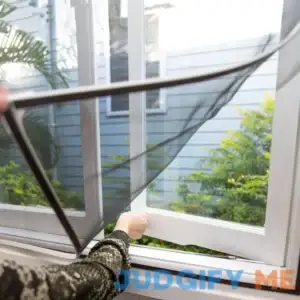 Qmety Adjustable DIY Magnetic Window Screen fit Max 70 x 50 inch for Any Smaller Size with Strong Anti-Tear Fiberglass Mesh