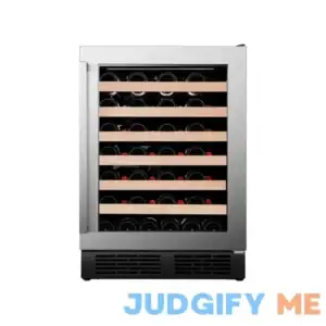 Hisense 23.4-In W 54-Bottle Capacity Stainless Steel Built-In/Freestanding Wine Cooler HWS54029SS