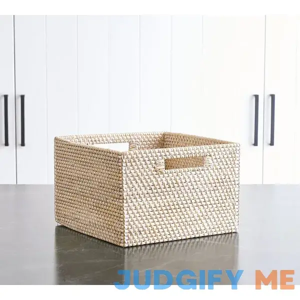 Pottery Barn Tava Woven Utility Basket Pottery Barn Tava Woven Utility Basket