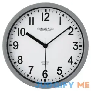 Mainstays Basic Indoor Analog Round Modern Wall Clock