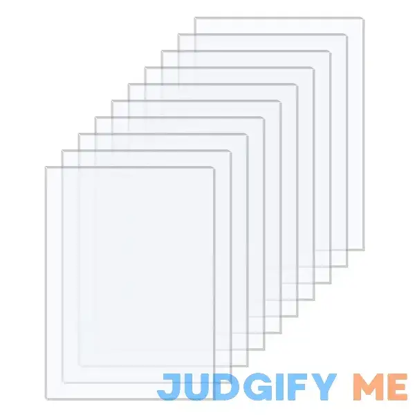 Generic DisplayBug Plexiglass Sheets Pack of 10 – Durable PET Sheet Panels for Poster Frames Generic DisplayBug Plexiglass Sheets Pack of 10 – Durable PET Sheet Panels for Poster Frames
