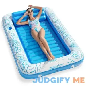 Inflatable Tanning Pool Lounger Float Jasonwell 4 in 1 Sun Tan Tub Sunbathing Lounge Raft Floatie Toys Water Filled Bed Mat Pad Adult