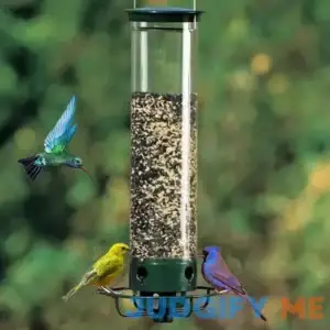 JCAKES Squirrel-Proof Spinning Wild Bird Feeder