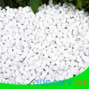 White Pebbles for Plants Garden 18 lb White Rocks Gravel Decorative Stones Landscaping Vase Fillers 1/2"