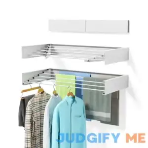 ZMBESUP Laundry Drying Rack Collapsible Wall Mounted Clothes Drying Rack