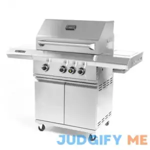 Victory 3-Burner Propane Gas Grill With Infrared Side Burner - BBQ-VCT3BSB-LP