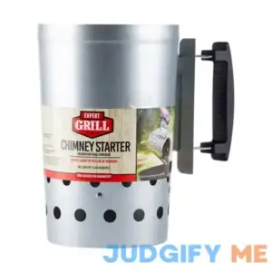 Expert Grill Chimney Starter with Safety Handle for Grilling