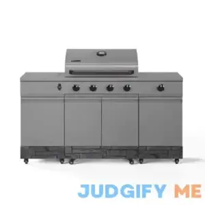 TYTUS Fresno Series Gunmetal Gray Stone Propane Grill Island TDT-021