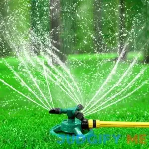 GOLDFLOWER Garden Sprinkler Adjustable 360 Degree Rotation Lawn S