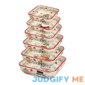 Temp-tations Set of 6 Square Nesting Bowls