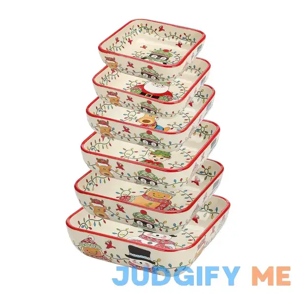 Temp-tations Set of 6 Square Nesting Bowls Temp-tations Set of 6 Square Nesting Bowls