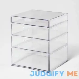 Brightroom 4 Drawer Stackable Countertop Organizer Clear