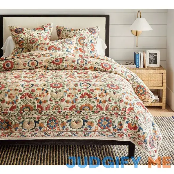 Pottery Barn Penelope Applique Handcrafted Quilt Pottery Barn Penelope Applique Handcrafted Quilt