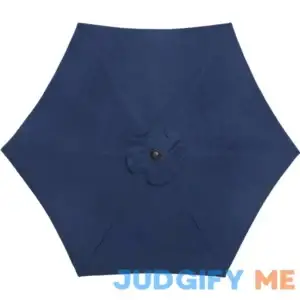 Living Accents 9 ft Blue Market Umbrella