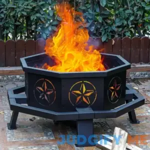 Verdeluxe 35 Inch Octagonal Fire Pit