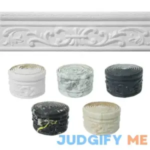 WAPANE 90" x 3.1" Peel Stick Foam Molding Trim Self Adhesive