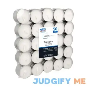 Mainstays White Unscented Indoor/Outdoor Tealight Candles