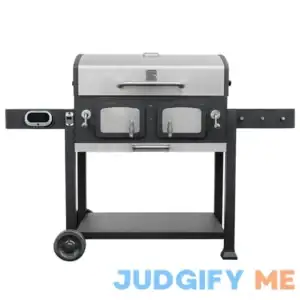 Kenmore 32-inch Smart Charcoal Grill with Bluetooth Meat Thermometer