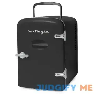 Nostalgia Electrics Retro Personal Warming & Cooling Refrigerator with Dry Erase Door & Carry Handle