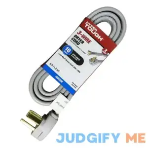 Hyper Tough 6ft 10AWG 3 Prong Gray Indoor Dryer Appliance Cord