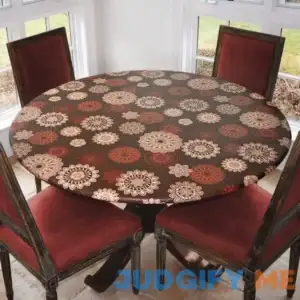 Covers For The Home Deluxe Elastic Edged Flannel Backed Vinyl Fitted Table Cover