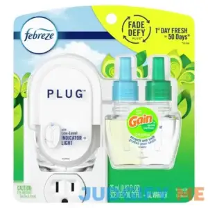 Febreze Fade Defy Plug Air Freshener & Odor Fighter Starter Kit Oil Refill