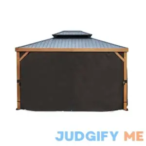 Gazebo Penguin Yosemite 10 ft x 12 ft Black Polyester Curtains